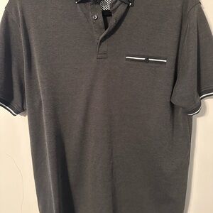 Denim & Flower Charcoal Polo Shirt